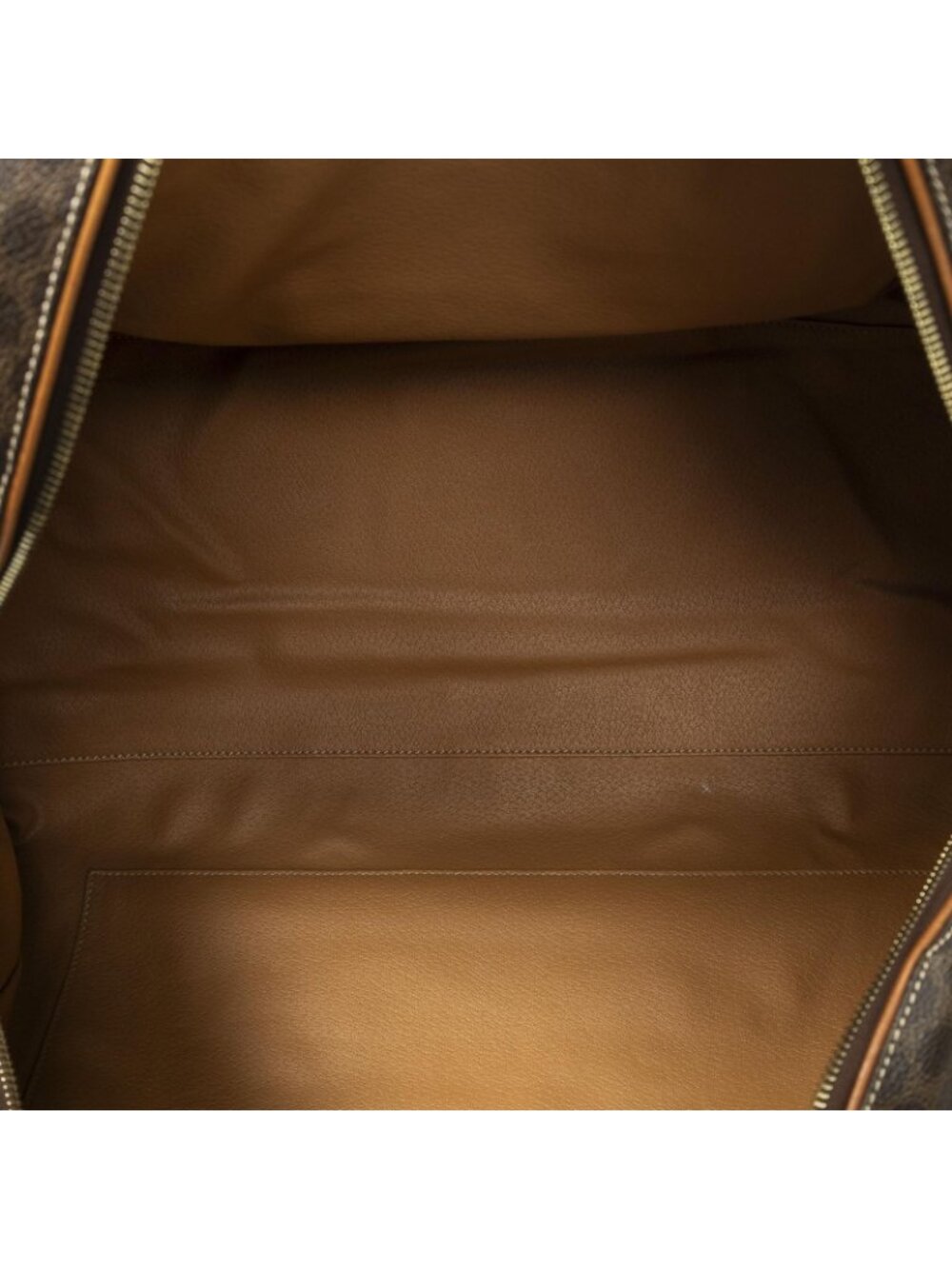 Celine Vintage Travel Boston Brown Macadam Canvas Shoulder - Picture 9 of 10